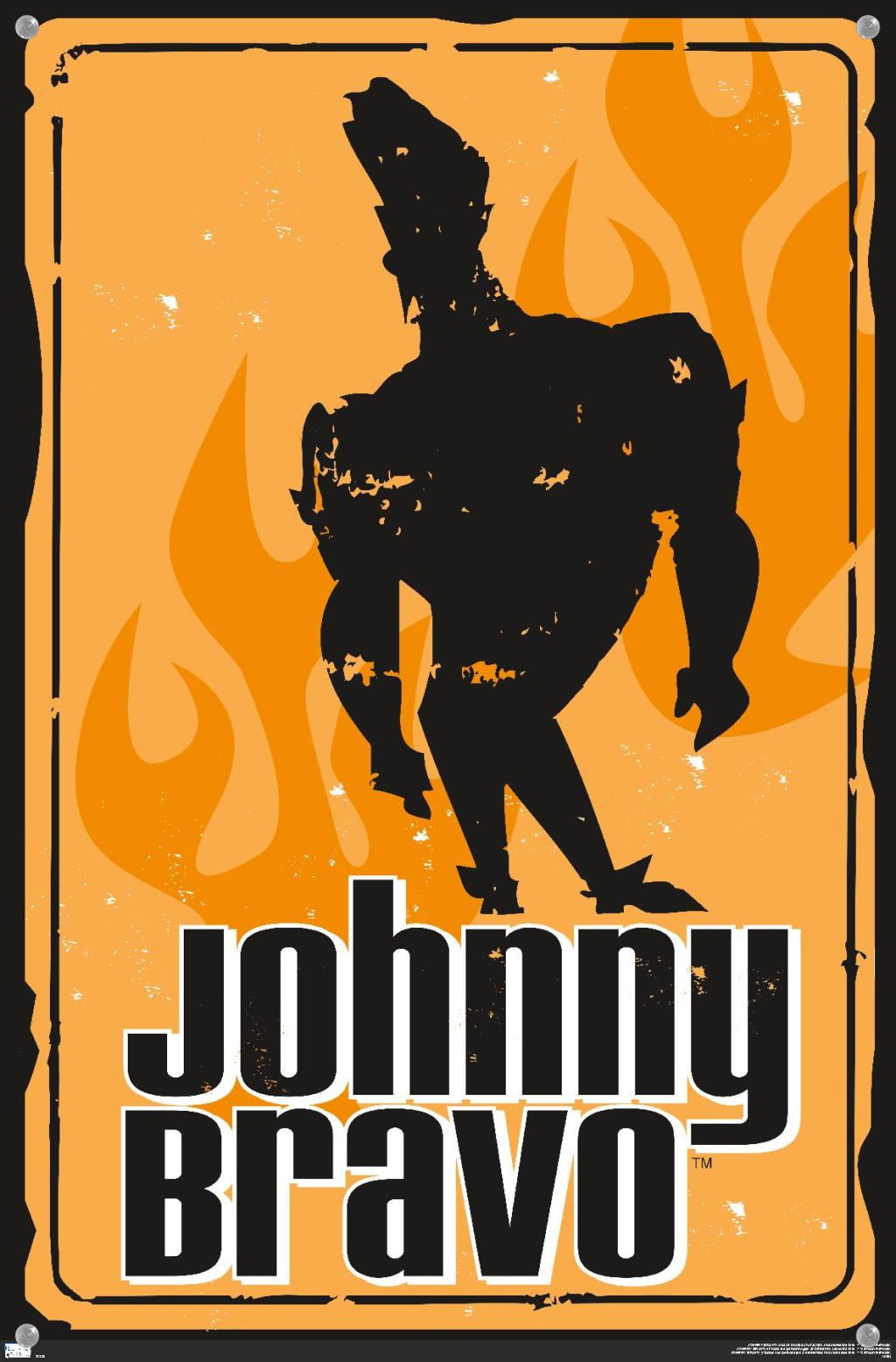 Johnny Bravo - Sign Wall Poster with Pushpins, 14.725" x 22.375"