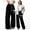 Black, variant on Dpytoraw Girl's Bowknot Baggy Sweatpants Lightweight Straight Leg Athletic Pants with Pockets Size 13-14 Years