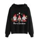 thumbnail image 2 of Sudadera con Cremallera Gibobby Mujer Capucha Estampado Navidad Negro M, 2 of 4