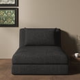 thumbnail image 2 of A&D Home Santa Polyester Futon Convertible Chair, Dark Gray, 2 of 9