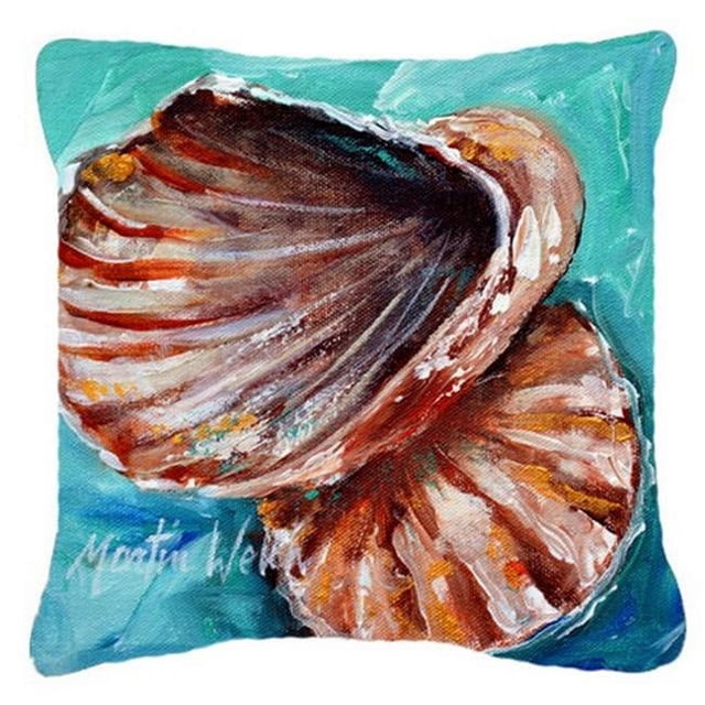 Carolines Treasures MW1147PW1818 Shells Not In A Row Canvas Fabric Decorative Pillow