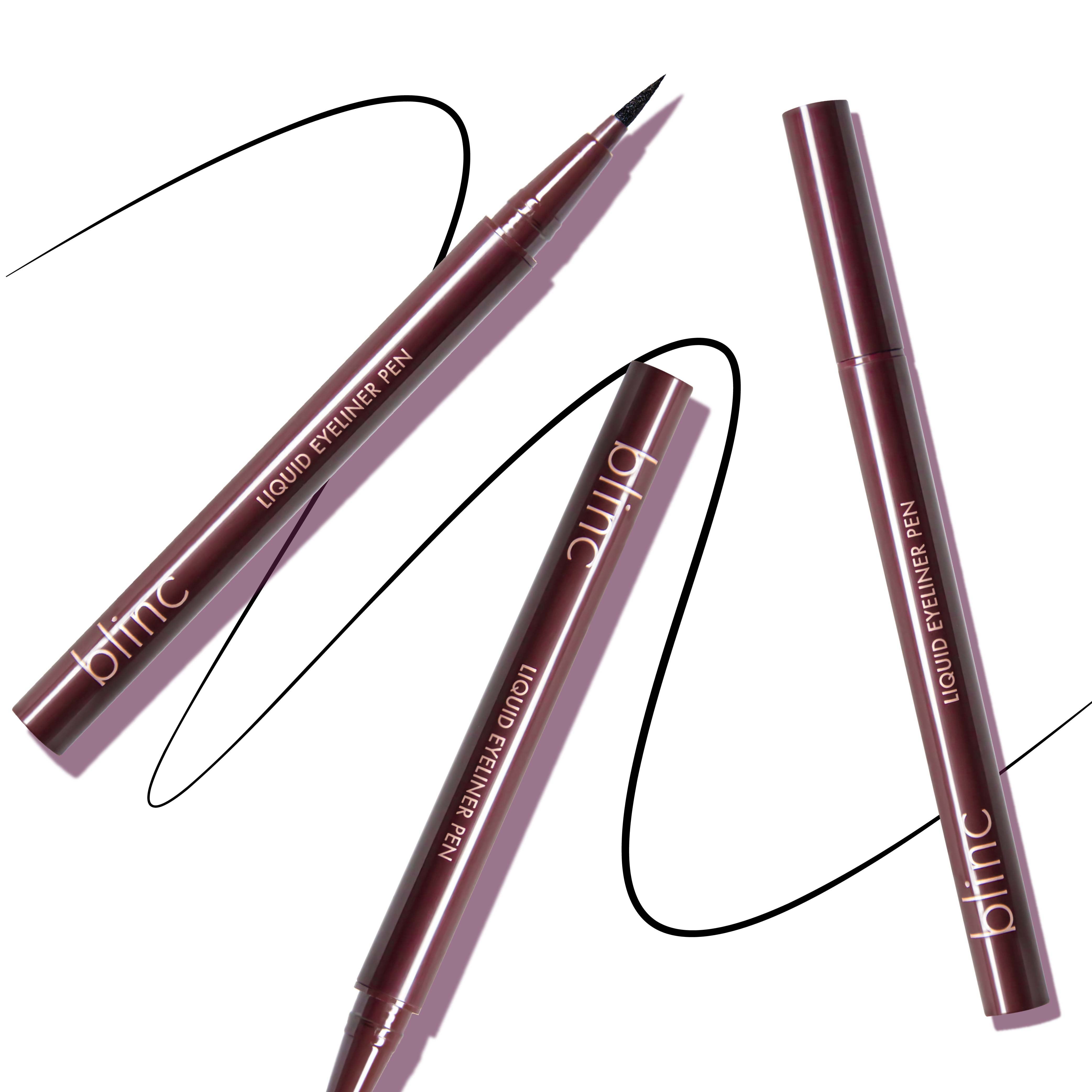 Blinc Tubing Liquid Eyeliner Pen | Soft Black Semi-Matte Finish | Tappered Felt Tip | Water Resistant & Ultra-Longwear | Easy Tubing Technology Removal | Vegan & Cruelty-Free | 0.5 ml / 0.017 fl.oz