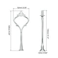 thumbnail image 2 of Uxcell 6 Set Cake Tray Stand Handle Plate Hardware Fitting, 3-Tiers Crown Silver, 2 of 7