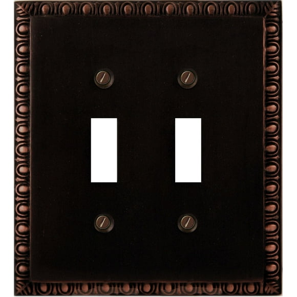 Interrupteur plaqué double bronze poncé d'Atron Electro Industries