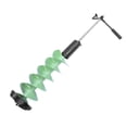 thumbnail image 1 of Ice Drill Auger, 8in Diameter Ice Auger Bit Cemented Carbide Nylon Portable with 70cm Extension Rod for Outdoor, 1 of 7