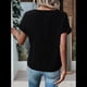 thumbnail image 4 of Blusa con Cremallera para Mujer, de Poliéster, con Botones y Corta, Ideal para el Tiempo Libre, Color Negro, Talla XXL, 4 of 6