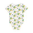 thumbnail image 2 of Daiia Dinosaur on Excavator Printed Unisex-Baby Short Sleeve Onesies Bodysuits Baby Climbing Clothes Soft and Comfortable Romper with Expandable Shoulder Design-12 Months, 2 of 8