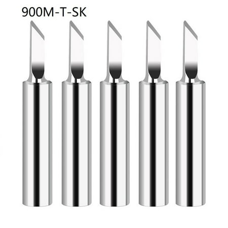 

Goodhd 5Pcs 900M-T Copper Soldering iron tips Lead-free welding solder tools
