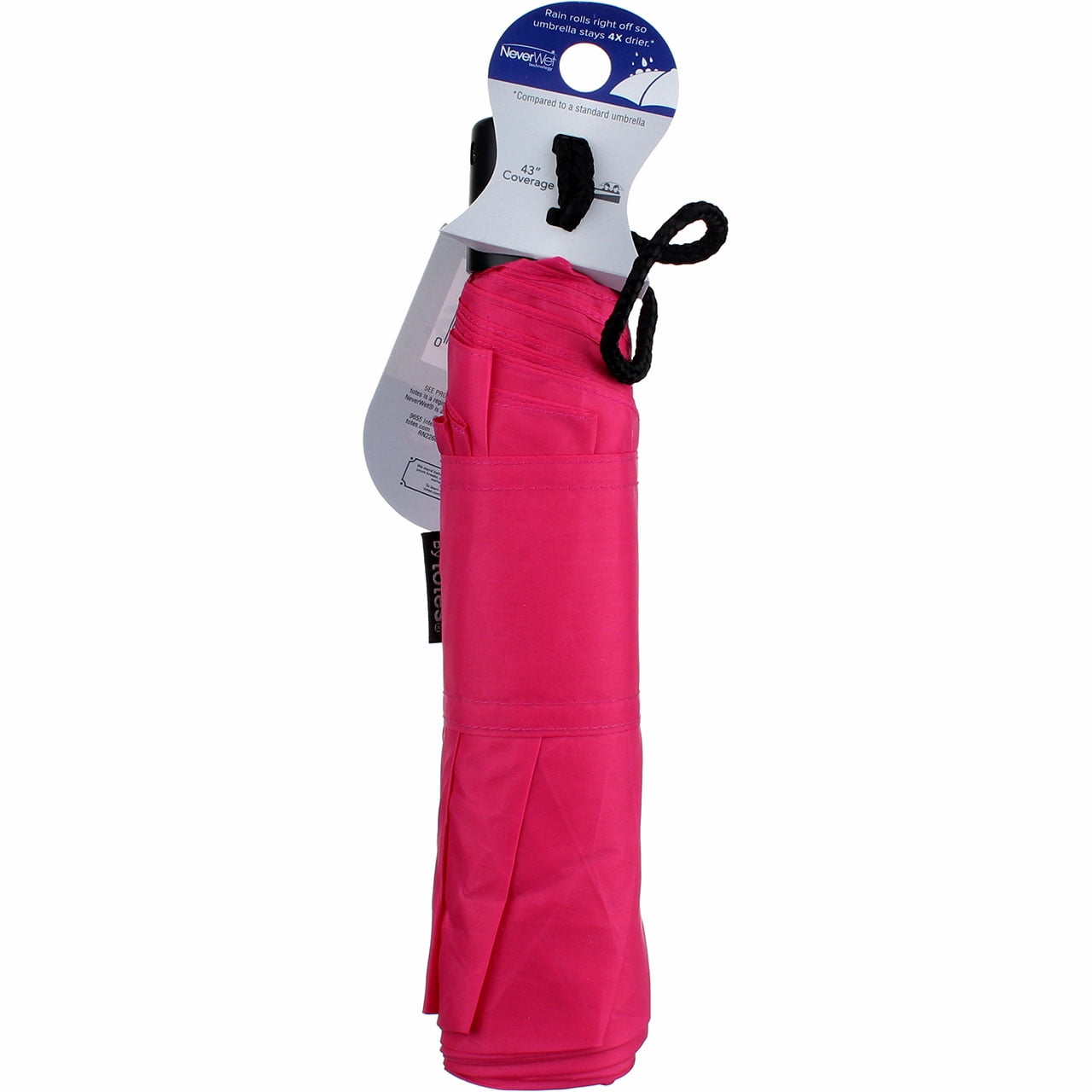 Raines by Totes NeverWet Umbrella, 43 inch, Manual, Assorted Colors (2 pack) (Bundle)