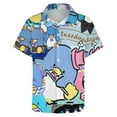 thumbnail image 3 of Tuxedosam Men's Hawaiian Shirts Short Sleeve Button Down Casual Shirts Summer Tropical Aloha Beach Shirts, 3 of 7