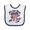 White and Navy, variant on Inktastic Babys First 4th of July Boys or Girls Baby Bib