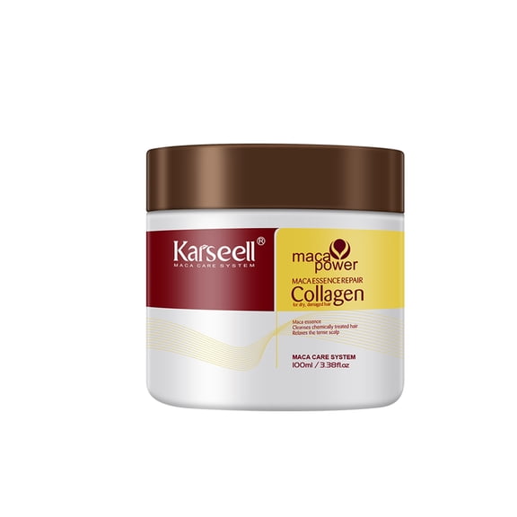 Karseell Collagen Hair Treatment Deep Repair Conditioning Argan Oil Collagen Hair Mask Essence for Dry Damaged Hair All Hair Types, 3.38floz 100ml