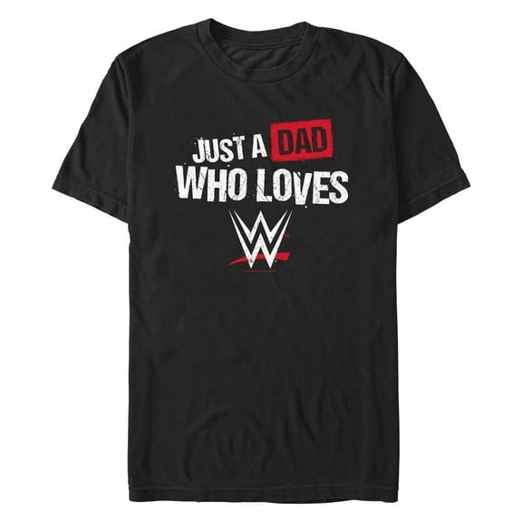 Men's WWE Dad Who Loves Wrestling Graphic T-Shirt