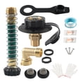 thumbnail image 1 of fastboy RV City Water Inlet Connection Built In Brass Check Valves Rv Accessories Rv Convenient Hose Elbow Black, 1 of 6