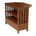 thumbnail image 5 of International Concepts Mission Corner TV Stand in Brown, 5 of 11