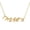 Yellow, variant on Mrs. Pendant Necklace 18K White Gold over 925 Sterling Silver | Everyday Jewelry for Women, Birthday Gift for Her