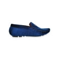thumbnail image 2 of Jodano Boys' Velvet Driving Moccasins Shoes Color: navy Size: 1 youth, 2 of 3