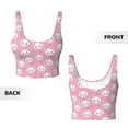thumbnail image 5 of Lsque Cute Cat Printed Women'S Sports Bra, Compression, Moisture Wicking, High-Impact Sports Bra For Women,Supportive sports bra-Small, 5 of 9