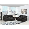 thumbnail image 2 of 89'' X 40'' X 40'' Modern Brown Leather Sofa And Loveseat, 2 of 2