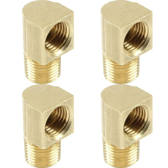 Adapter Fitting 1/8 NPT to 3/16 90 Degree 4 Pack