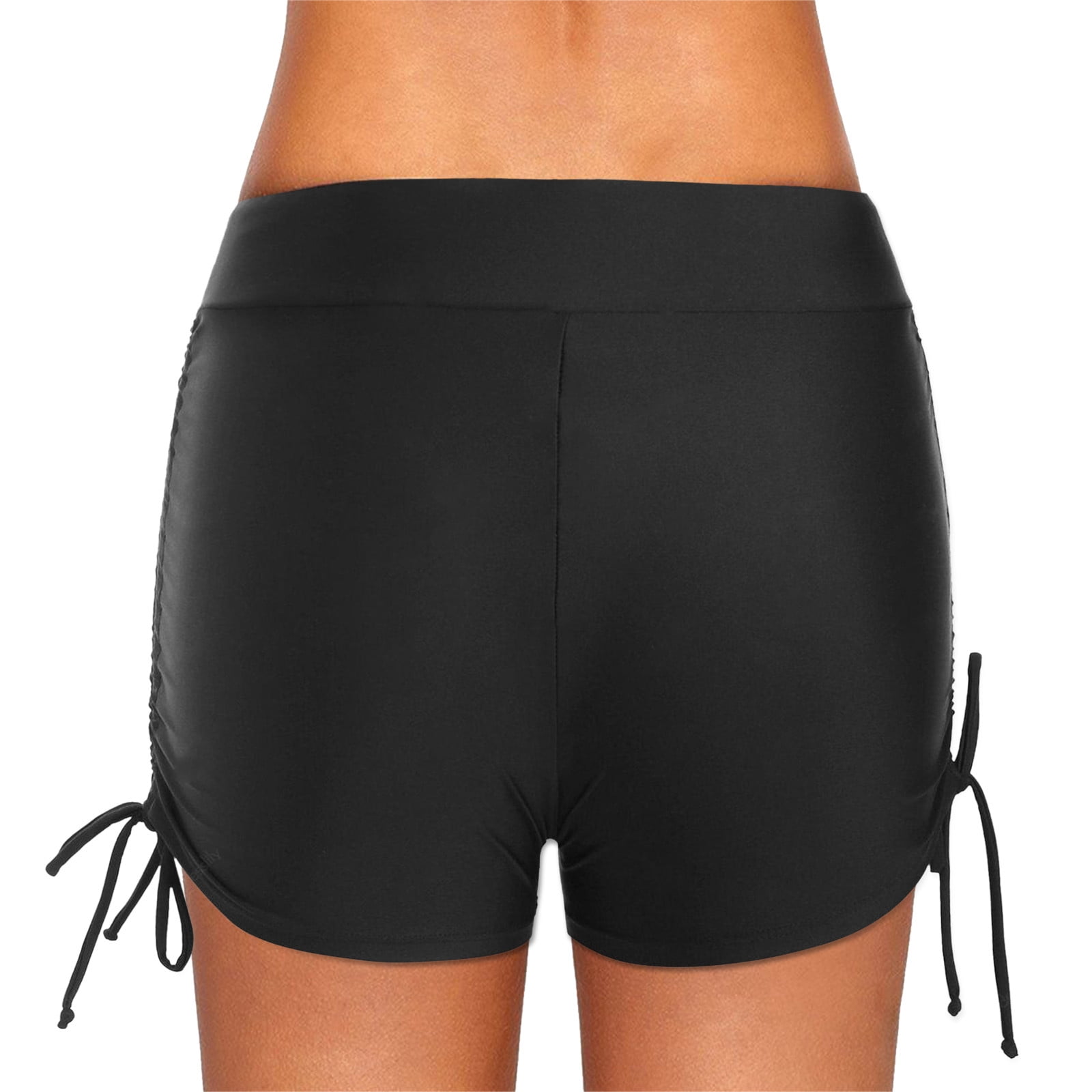 Eashery Plus Size Womens Swimsuits Bottoms Boy ShortsWomen Bathing Suit Girls' Swimwear Black S