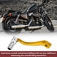 thumbnail image 5 of Palanca de cambio de motocicleta plegable para Kayo T6, aleación de aluminio, palanca de cambio dorada, cabeza plateada, 5 of 6