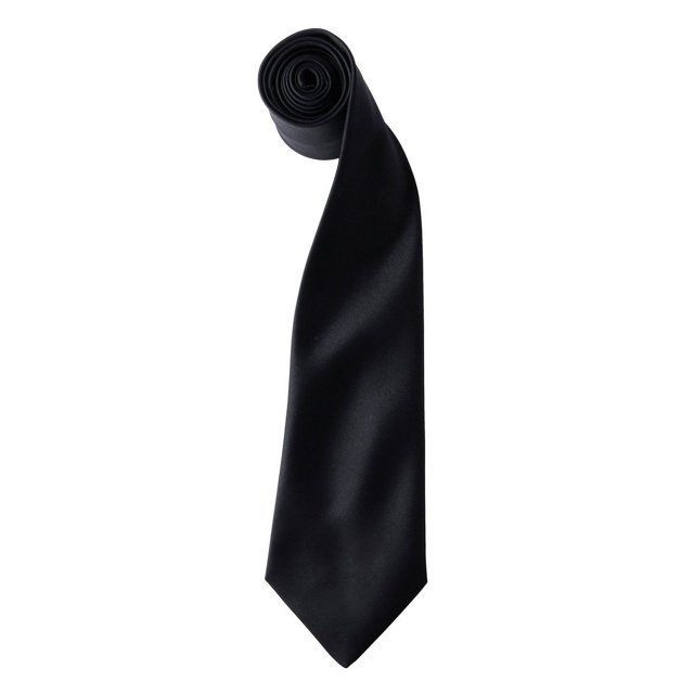 Premier Cravate en Satin Couleurs Adultes
