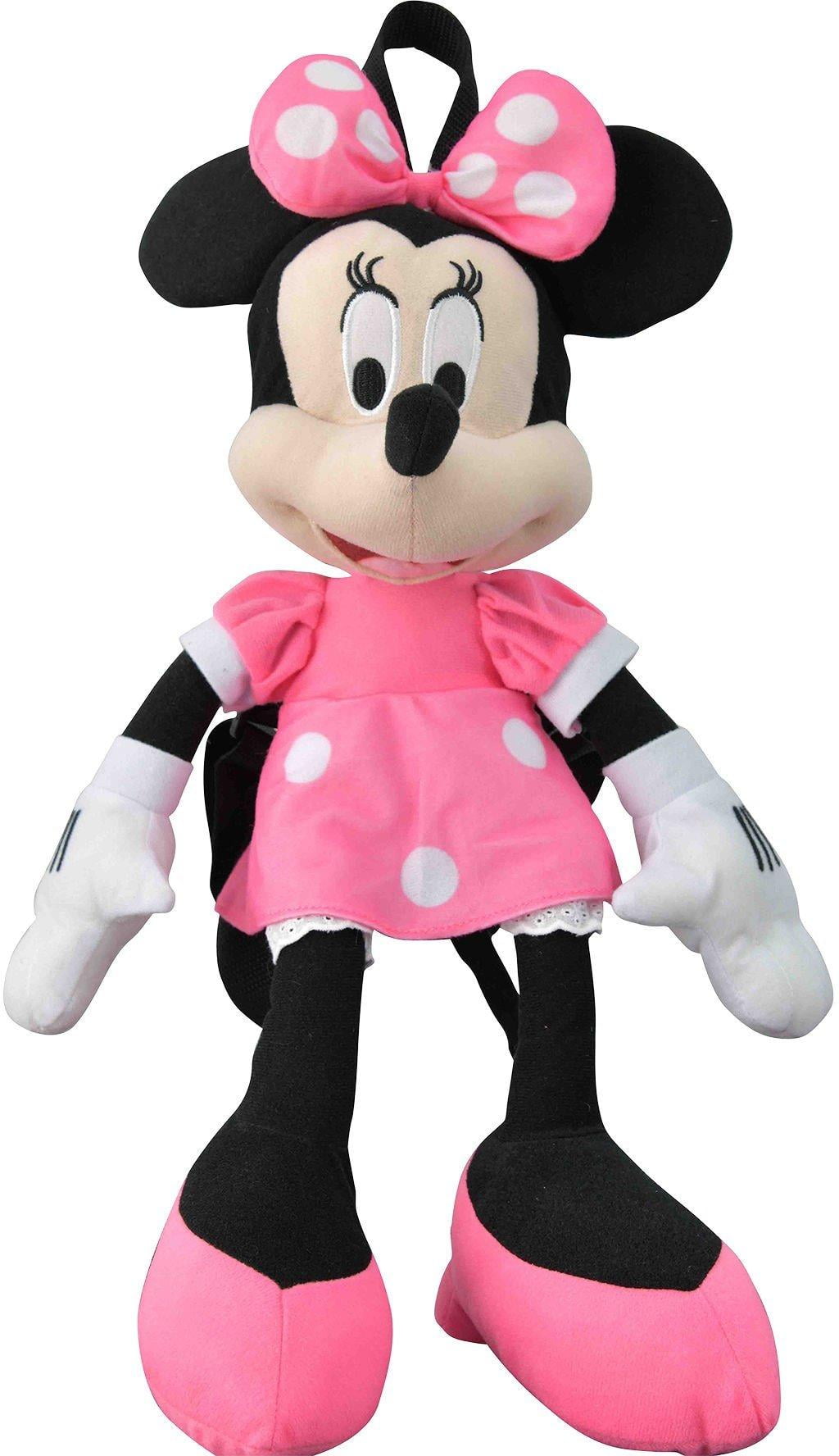 Disney Disney Minnie Mouse Plush Mini Backpack One Size Pink/black/white