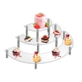 thumbnail image 4 of Dessert Cupcake Stands Set Of 3 Cup Cake Treat Stand 3 Tier Acrylic Cupcake Stand Display Shelves Riser Dessert Display Tower&nbsp;For Party Wedding Collectibles Figures, 4 of 10