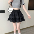 thumbnail image 1 of Falda A de encaje con cintura alta y forma de huevo, estilo nuevo de verano de 2024, falda de encaje blanca con mangas abullonadas, de moda para mujer, 1 of 4