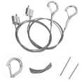 thumbnail image 3 of MasteelfCA 2 Pcs Fils de Suspension pour Cadre Photo en Acier Inoxydable, 3 of 7