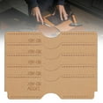 thumbnail image 3 of Leather Acrylic Template, Acrylic Template, Avoiding Waste Easy to Operate Not Easily Slip for Leather Cutting Draw Lines Hobbyists Beginners Professionals, 3 of 7