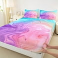 thumbnail image 3 of jejeloiu Colorful Splashing Ink Full Size Sheets,Watercolor Splatter Ink Bed Sheets,Abstract Aesthetic Art Sheet Sets,Super Cozy Room Decor,4 Pieces, 3 of 7