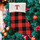 thumbnail image 4 of Calcetines Navideños Colgante Para Bolsa Navideña Calcetines Pequeños Con Letras En Cuadrícula Roja Y Negra Artículos Navideños, 4 of 8