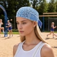 thumbnail image 3 of Ofertas Únicas 1 Pc Diadema Transpirable Diadema de Impresión para Deporte Azul, 3 of 5