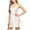 White, variant on Lovskoo 2024 Women 2Pcs Sleepwear Satin Lace Chemise Nightgown G-String Strap Dress Suit Full Slip Sleepwear Red