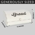 thumbnail image 6 of AuldHome Design Rustic White Bread Box; Farmhouse Vintage Enamelware Countertop Bread Bin, 6 of 10