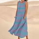thumbnail image 2 of Vestido de Verano para las Mujeres sin Mangas Lino-Look Impreso Maxi, Suelto Fluido Y Vestido Sexy de Moda para las Mujeres, 2 of 5