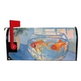 thumbnail image 2 of Yayeee Mailbox Cover Magnetic Large Size Post Box Cover Wrap Decor, Blue Goldfish, 2 of 9