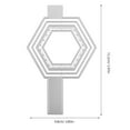 thumbnail image 2 of RENACLIPY Creative Hexagon Frame Metal Die for DIY Scrapbooking and Decorative Paper Projects, 2 of 6