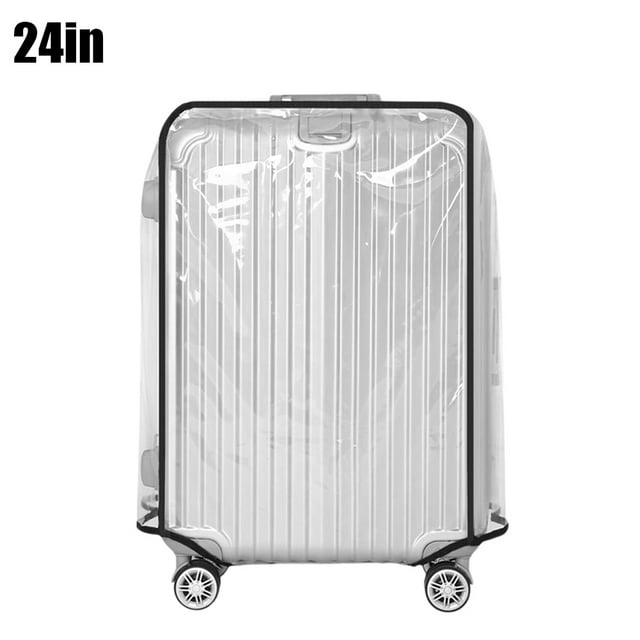 Housse de Protection Transparente pour Bagage 18-30 Pouces, Housse de Protection Imperméable pour Valise, Housse de Valise à Roulettes, Housse Antipoussière 24 Pouces