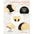 thumbnail image 5 of INNERSY Period Underwear for Teens Cotton Leekproof Menstrual Panties 3-Pack (8-10 Years,Black/Yellow/Gray), 5 of 8