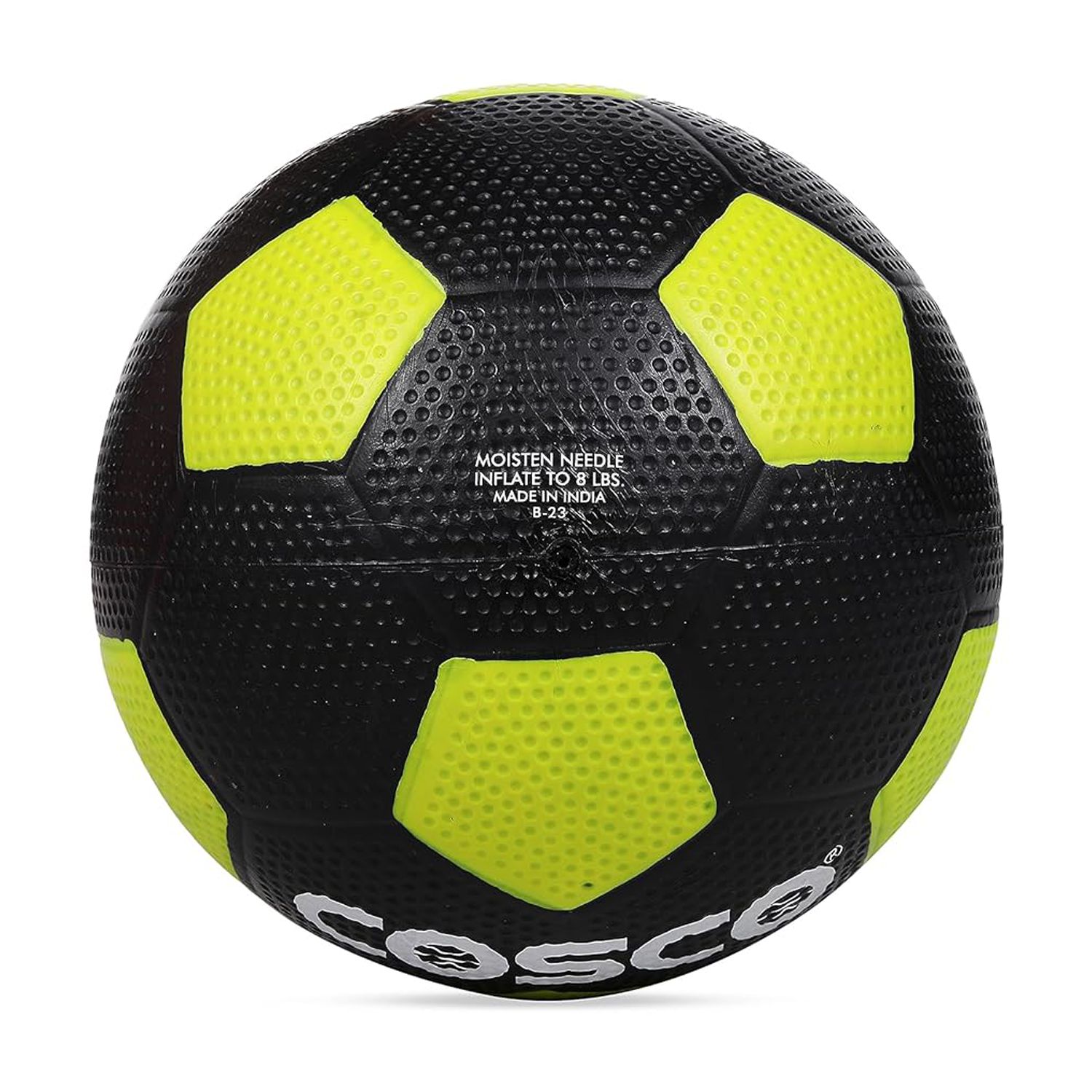 Cosco Cotton Thunder Rubber Moulded Football | Size 5 Multicolor | 3 Layers Of Poly Cotton For Added Durability & Stability