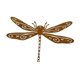 thumbnail image 5 of Dragonfly Silhouette Estaca Decoración de del jardín Escultura óxido de la escultura decorativa de instalación fácil de metal para interiores, 5 of 10