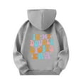thumbnail image 2 of HUITKMM Double Digits Birthday Hooded Sports Jacket for Girls Athletic Pullover Sweatshirt with Pocket, 2 of 6