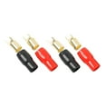 thumbnail image 2 of Almencla 2 Pairs 4 AWG Car Audio Fork Terminals Joint Electrical Wiring Accessories, 2 of 8