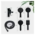 thumbnail image 6 of Matte Black Basin Faucet Single Handle Hot Cold Mixer With 3 Function Hand Showe Bathroom Washbasin Dual-Purpose Bath Faucet, 6 of 7
