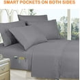 thumbnail image 3 of All Season 10-PIECE Bed in a Bag Infinity Collection Comforter Set Wrinkle Resistant Silky-Soft Includes Bed Sheet Set, Full/Queen, Gray, 3 of 5