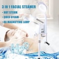 thumbnail image 4 of Vaporizador Facial Profesional 3 en 1 con 8X Lupa LED y Vapor Ozono/Iónico, Boquilla Caliente/Fría PTC, con Ruedas y Brazo Ajustable 360° para Esteticista, Spa, Salon y Hogar, 4 of 9