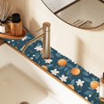 thumbnail image 2 of Yayeee Faucet Mat for Kitchen Sink 14.7" Diatomite Long Splash Guard Pad, Oranges Pattern, 2 of 7